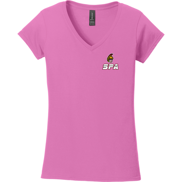 Seacoast Spartans Softstyle Ladies Fit V-Neck T-Shirt