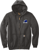 Brandywine Outlaws Carhartt Midweight Hooded Zip-Front Sweatshirt
