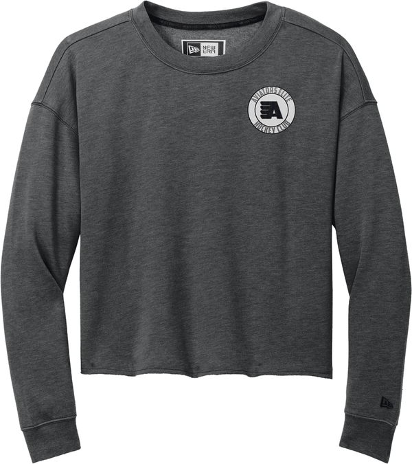 Aspen Aviators New Era Ladies Tri-Blend Fleece Crop Crew