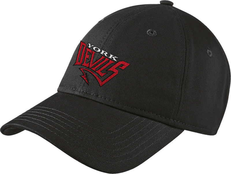 York Devils New Era Adjustable Unstructured Cap