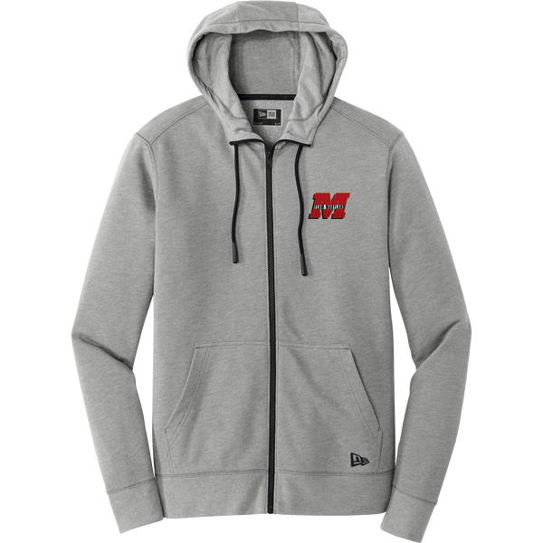 Team Maryland New Era Tri-Blend Fleece Full-Zip Hoodie