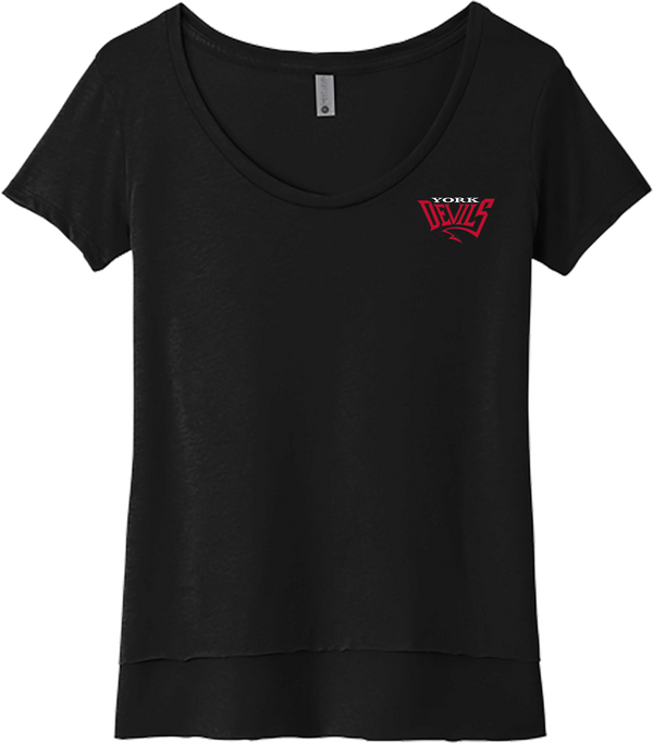 York Devils Womens Festival Scoop Neck Tee